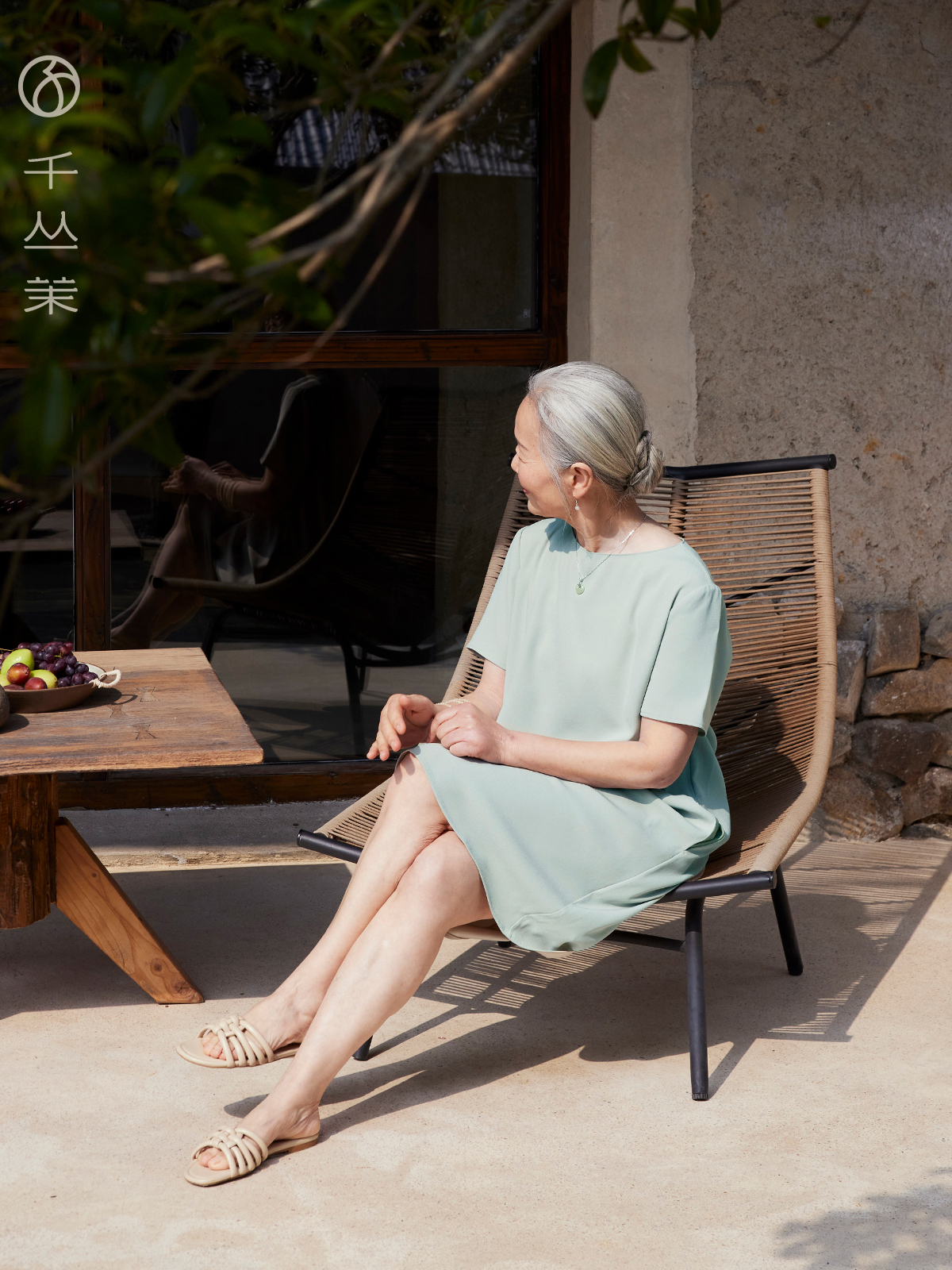Summer Clothing Over 60 - Casual Mid-Length Short-Sleeve Dress Mom Style