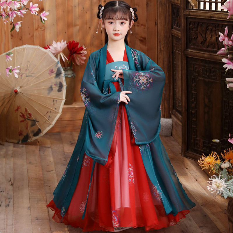 Summer Clothing Baby - Summer Hanfu Dress Girl Fairy Tang
