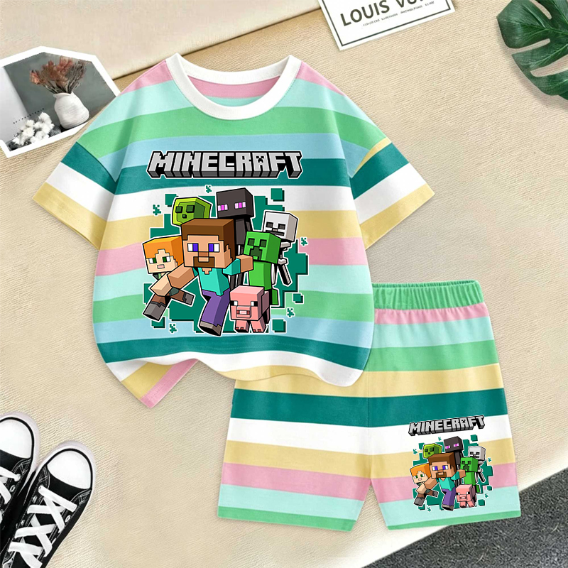Summer Clothing Baby - Minecrafted Girl boy Summer T shirt