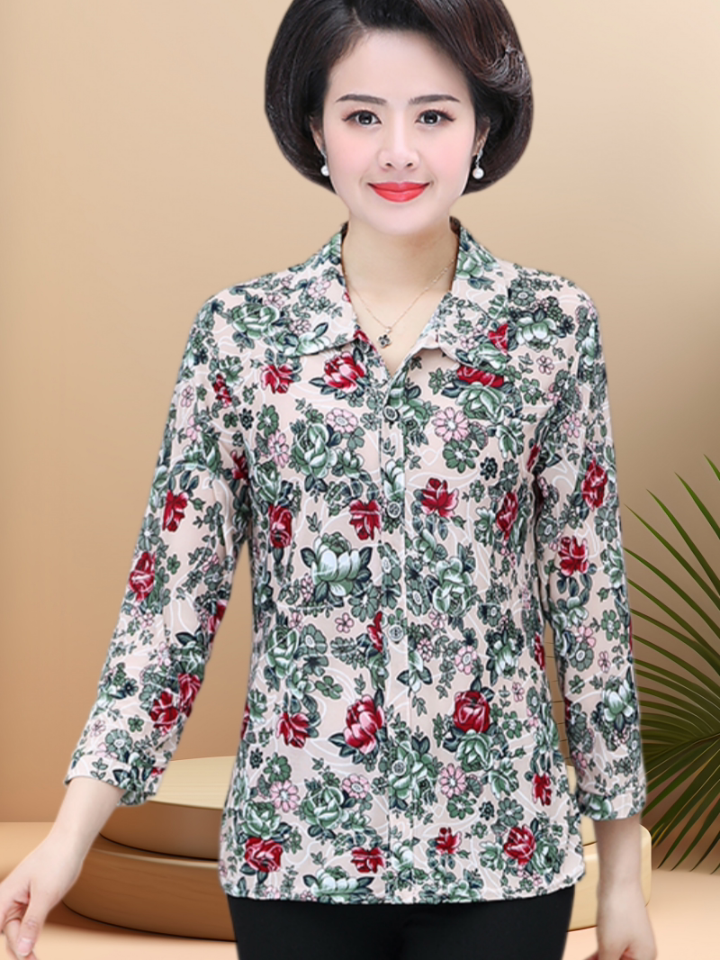 Summer Clothing Over 60 - New Summer Ice Silk Shirt for