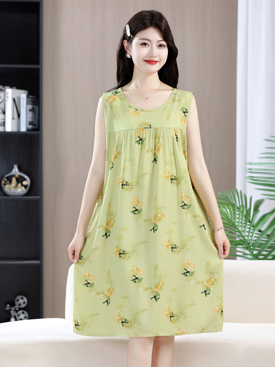 Ladies Cotton Silk Sleeveless  - Summer Clothing Over 60 recension och pris