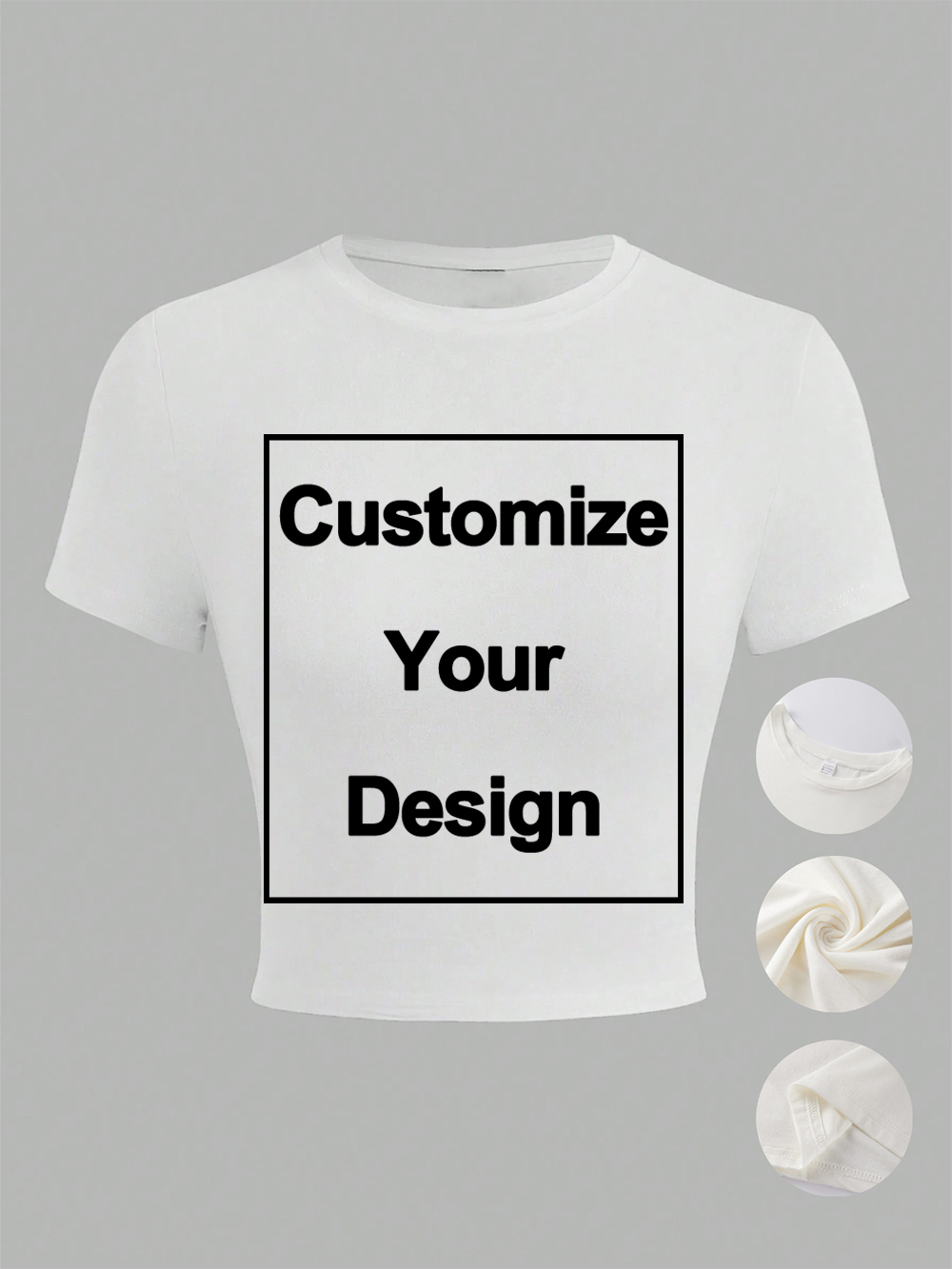 Custom Womens Cotton Crop Tops - Summer Clothing Y2K recension och pris