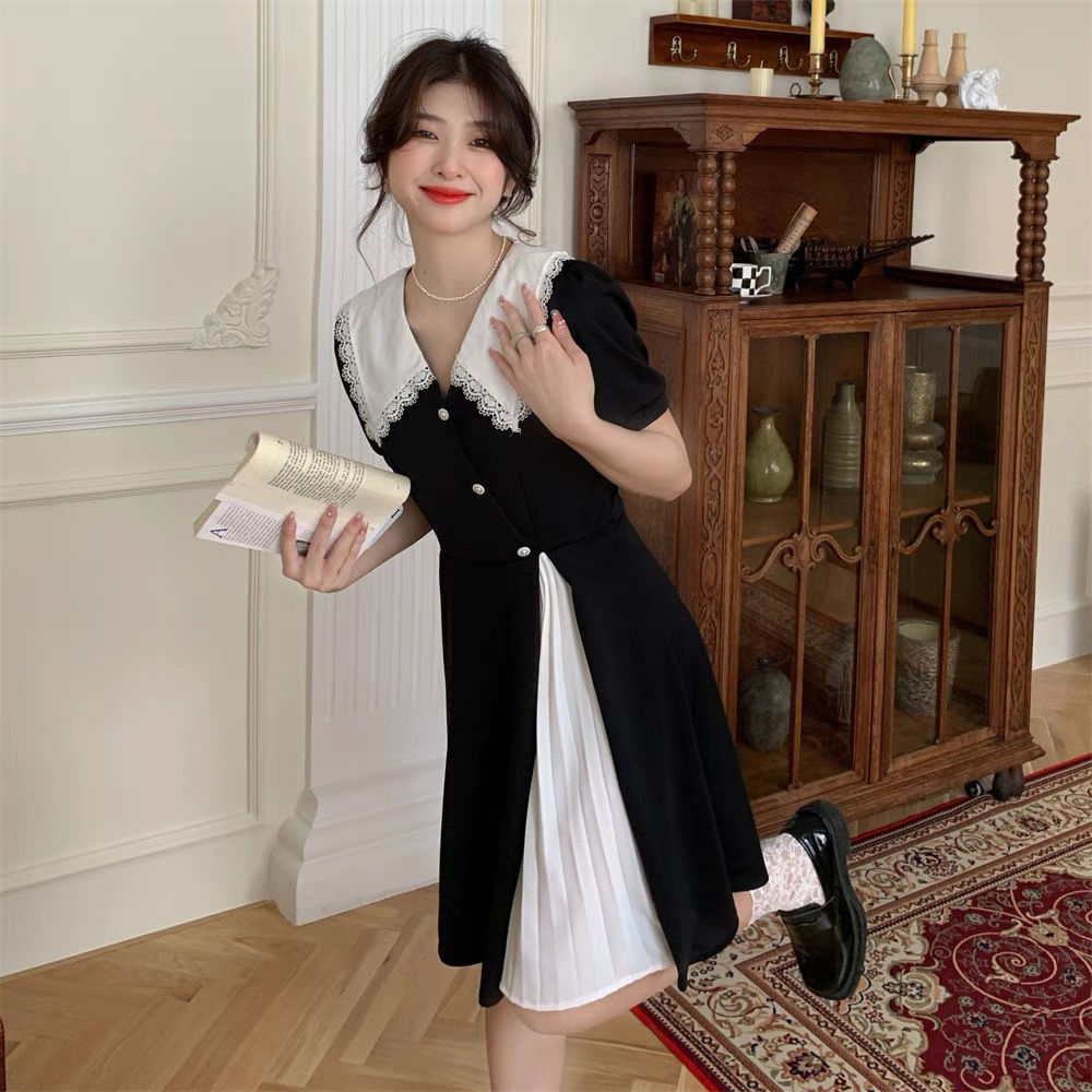 Black White Splicing Integrate - Summer Clothing Cheap recension och pris