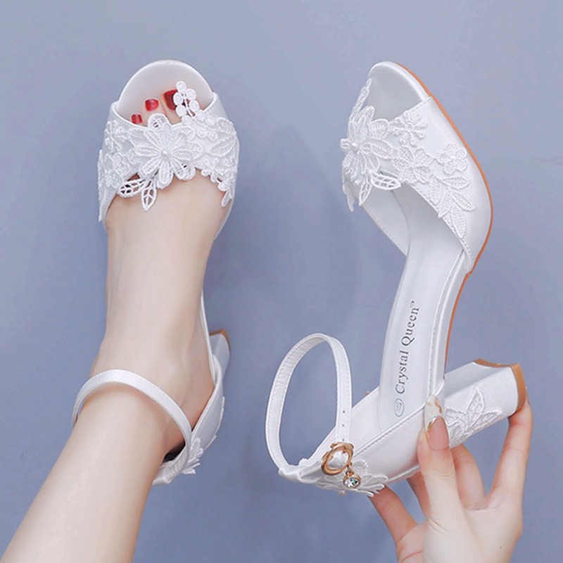 Women White Silk High Heels Su - Summer Clothing Stores recension och pris