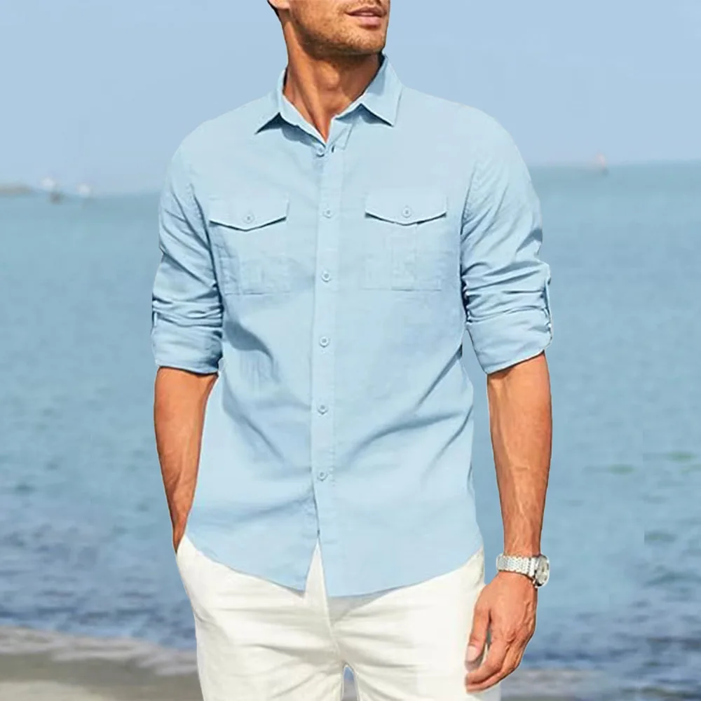 Autumn New Men's Pure Color Sh - Summer Quilt recension och pris