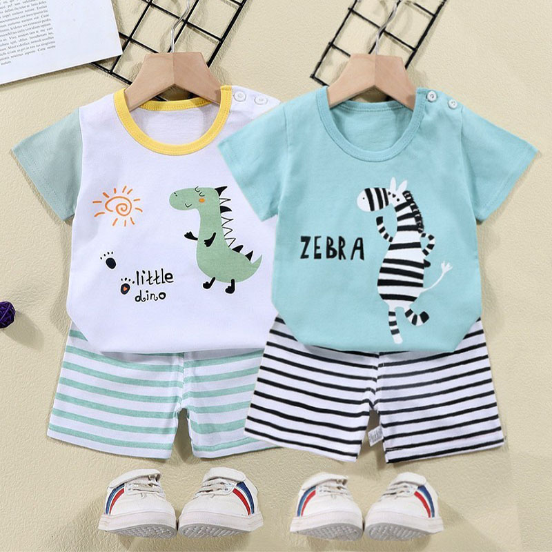 Cotton Tees+Shorts 2-piece Tra - Summer Clothing Baby recension och pris
