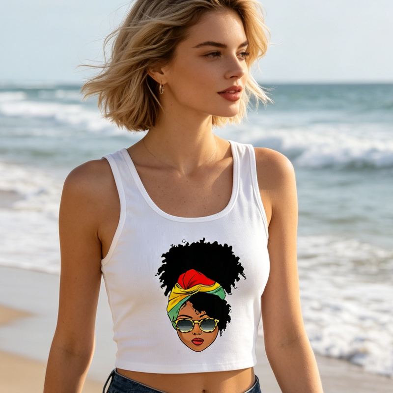 Casual Ribbed Printed Backless - Summer Clothing Cheap recension och pris