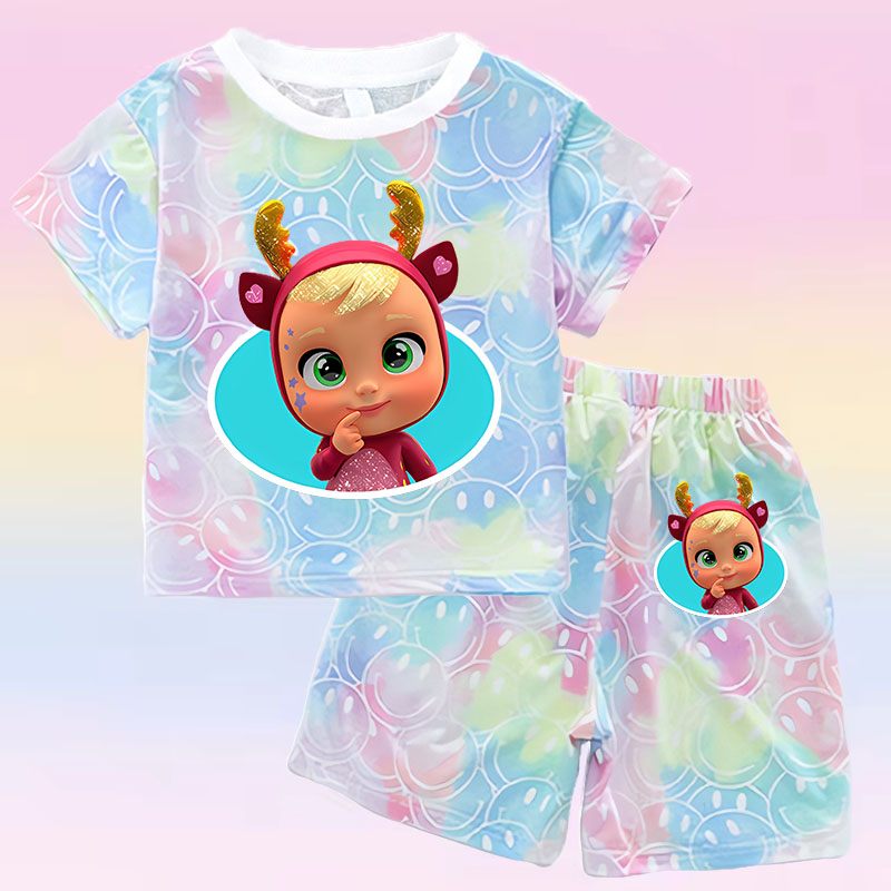 Crying Babies T-shirt Set Chil - Summer Clothing Baby recension och pris