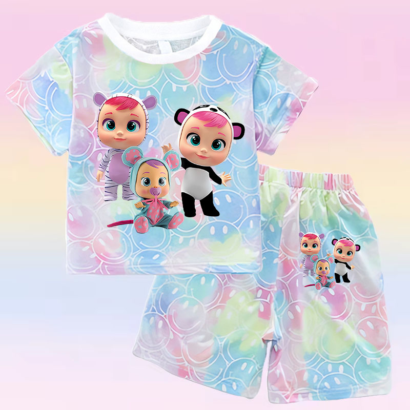 Crying Babies T-shirt Set Chil - Summer Clothing Baby recension och pris