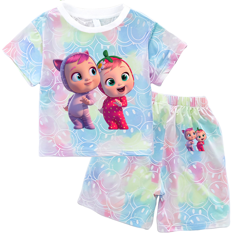 Crying Babies T-shirt Set Chil - Summer Clothing Baby recension och pris