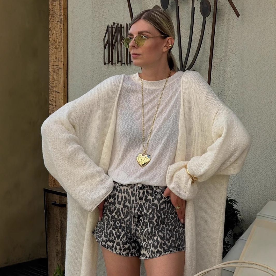 Solid Knitted Long Cardigan Wo - Summer Quilt recension och pris
