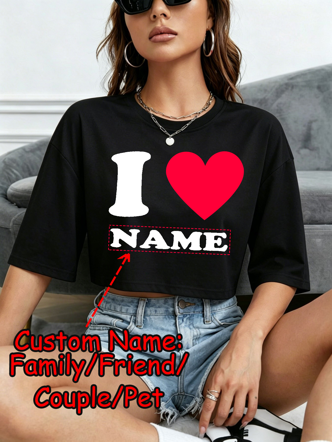 DIY Custom Name Couple Summer  - Summer Clothing Y2K recension och pris