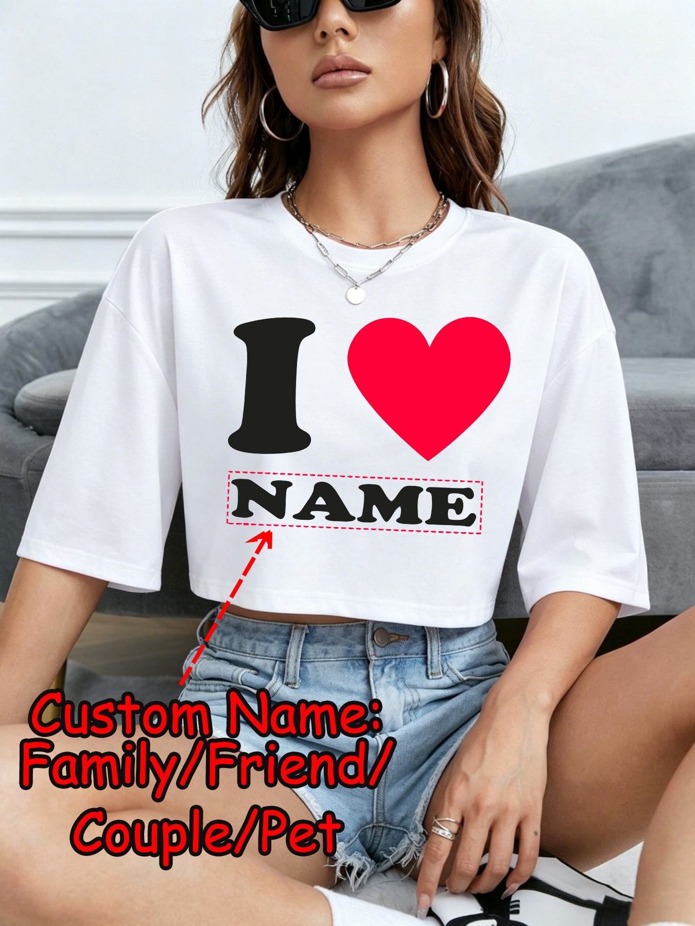 DIY Custom Name Couple Summer  - Summer Clothing Y2K recension och pris