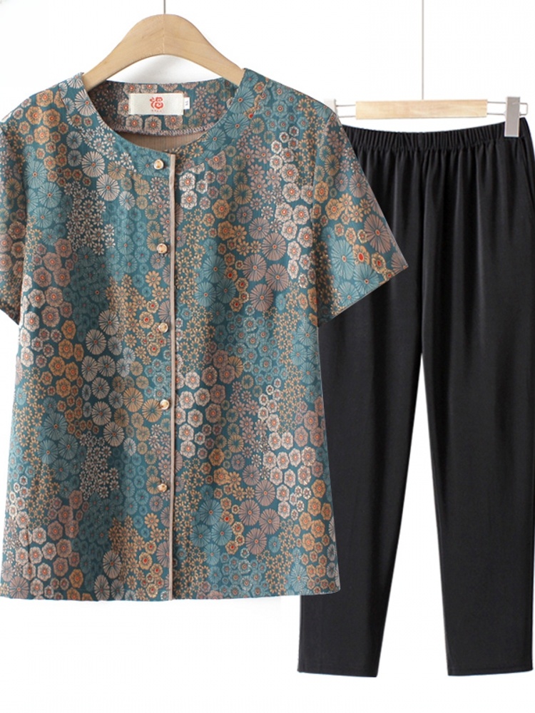 Grandma Style Short Sleeve Two - Summer Clothing Over 60 recension och pris