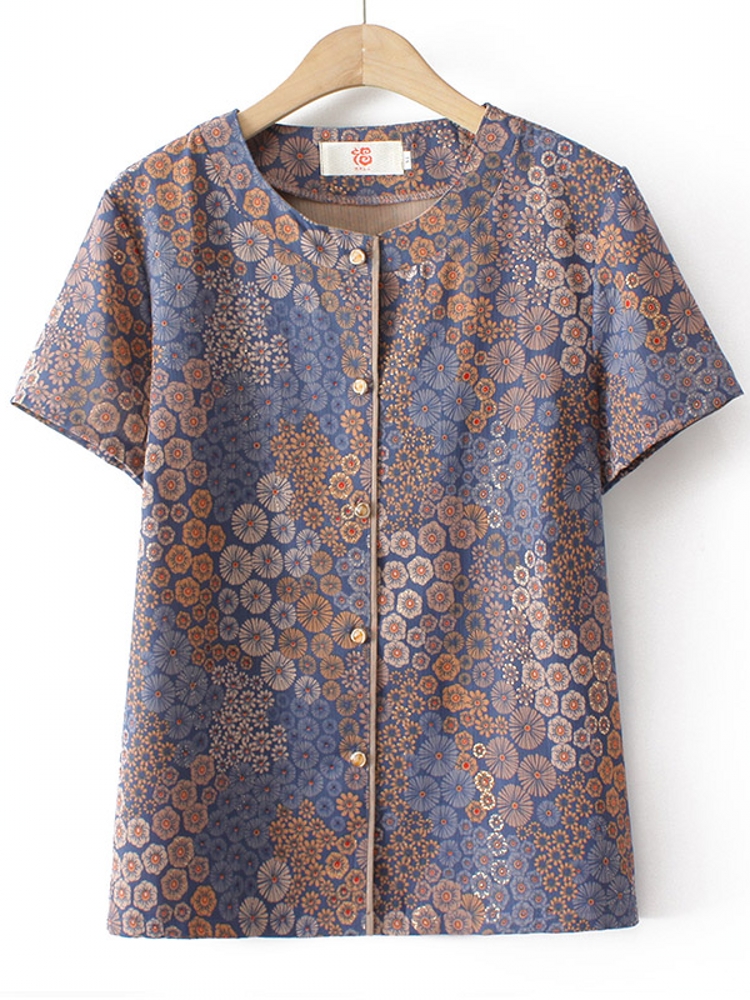 Grandma Style Short Sleeve Two - Summer Clothing Over 60 recension och pris