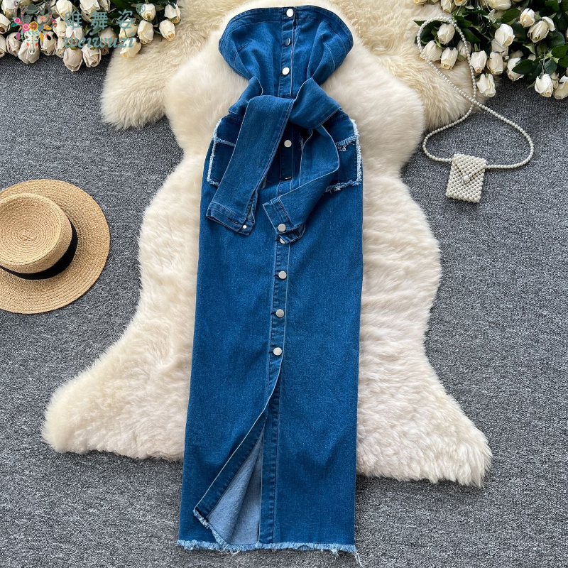 2026 Women Retro Strapless Dem - Summer Clothing Y2K recension och pris