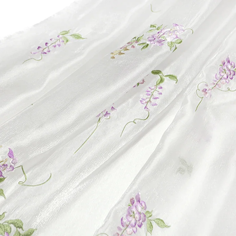 Wisteria Embroidery Fabric DIY - Summer Clothing Baby recension och pris