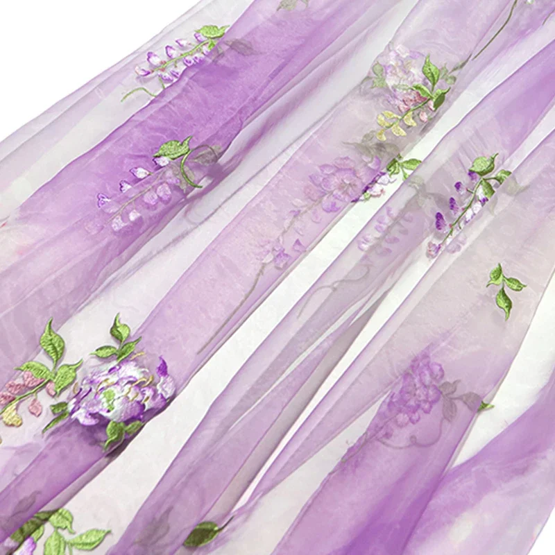 Wisteria Embroidery Fabric DIY - Summer Clothing Baby recension och pris