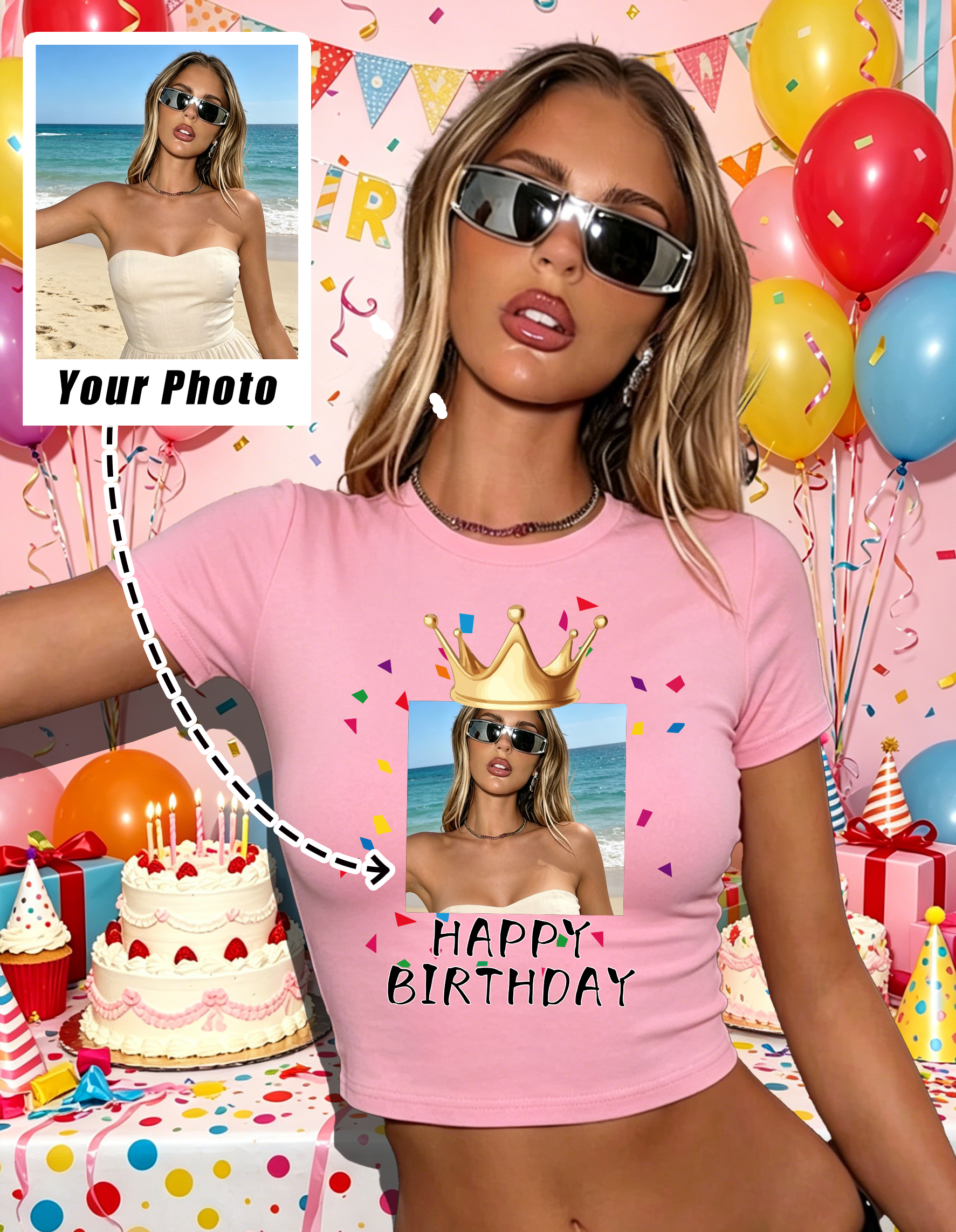 Custom Graphic Logo  Slim T Sh - Summer Clothing Y2K recension och pris